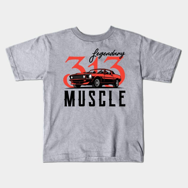 Detroit Muscle Kids T-Shirt by J31Designs